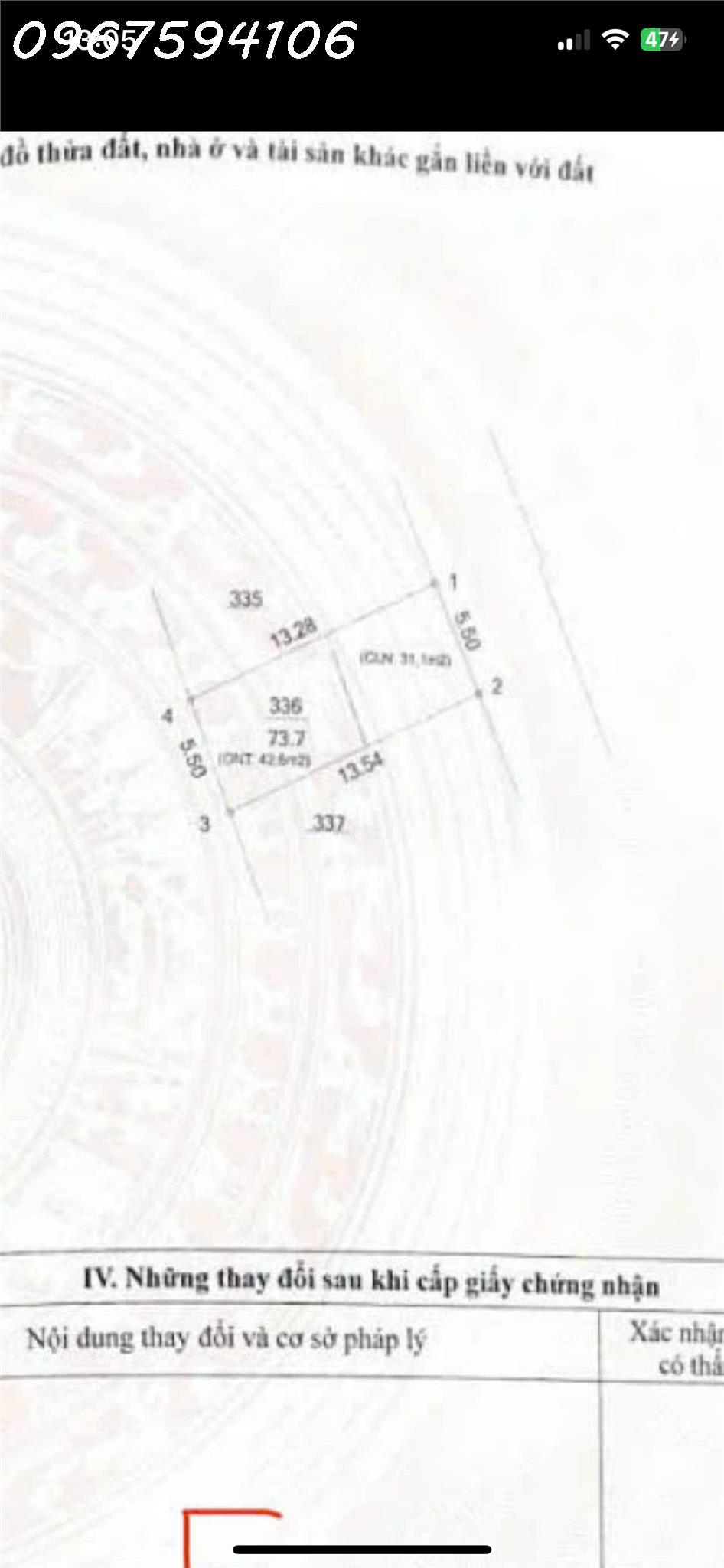 HOTem cần bán mảnh này73,7m đất ngay Ql6 đi vào tại Thanh Bình , chương mỹliên hệ em : 5
