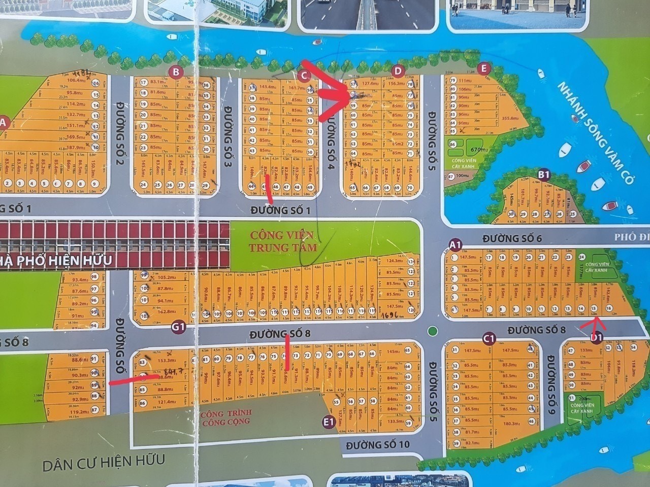 Hai nền liền kề 104m2 kdc An Phú Center giá tốt đầu tư 780tr/nền 5