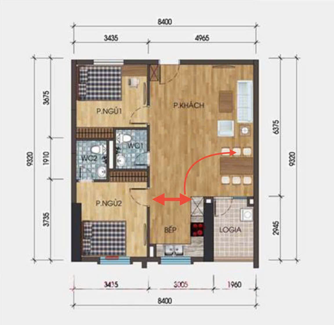 Chính chủ bán căn hộ 78m² – Full nội thất cao cấp, tầng 10 tòa HH03D – KĐT Thanh Hà Cienco 5