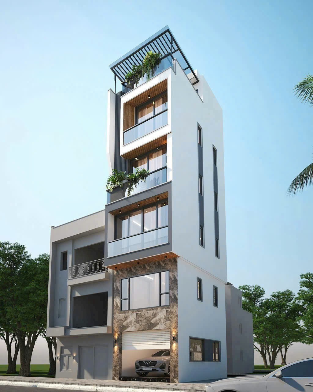 Bán nhà xây mới Song Phương, 4.5 tầng,57m2,  thang máy, Song Phương, Hoài Đức, Hà Nội