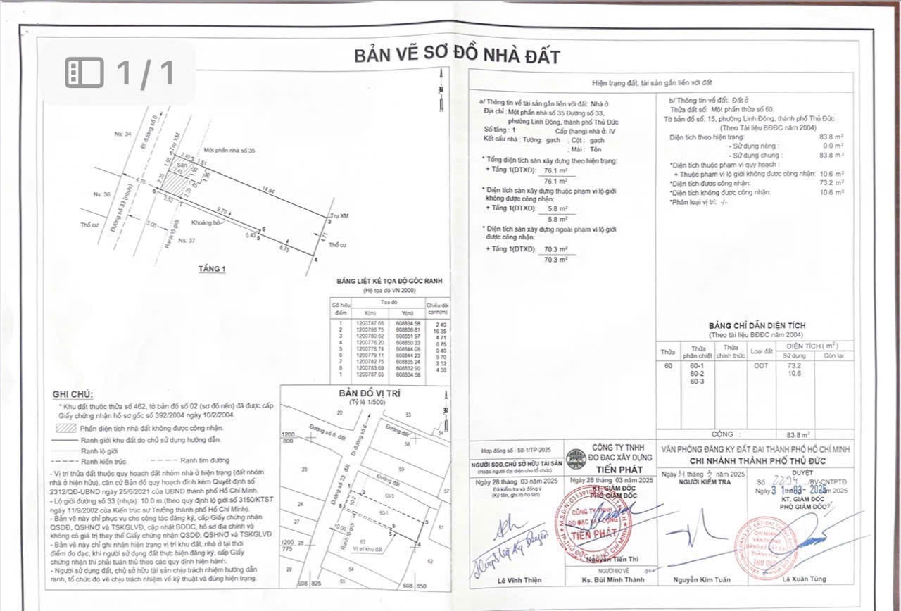 Cần bán Đất Phường Linh Đông, Thủ Đức, Diện tích 83m², Giá 5.8 Tỷ 2
