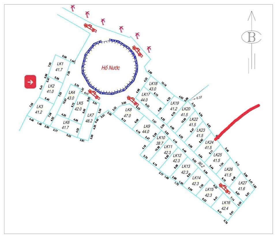 Chính chủ bán lô đất vuông vắn 41.5m² ô tô đỗ cửa tại thôn Kim Thành, xã Kim Thư 3