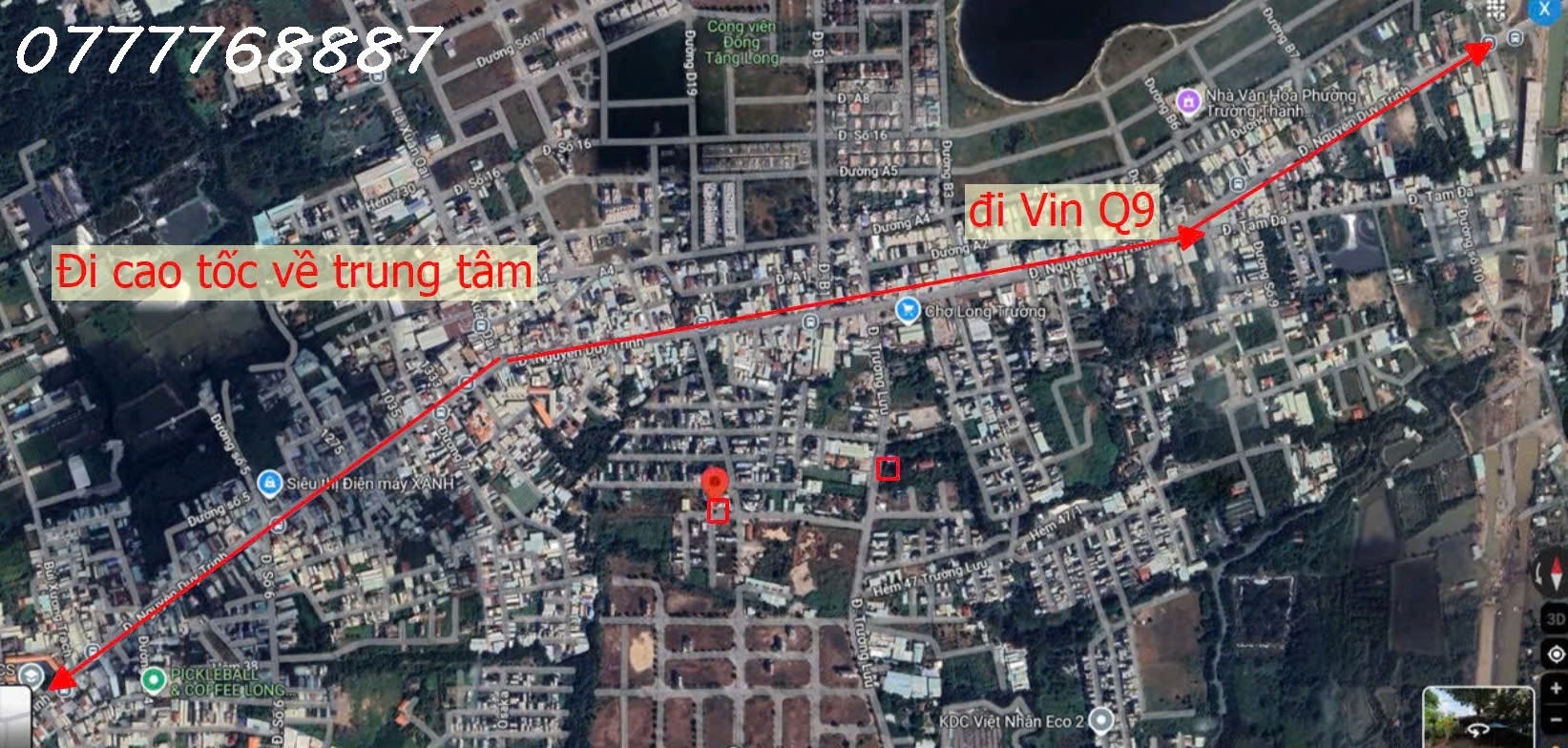 Ngộp Bank bán gấp 2 lô góc 2MT đất Ngay Nguyễn Duy Trinh, P Long Trường 5