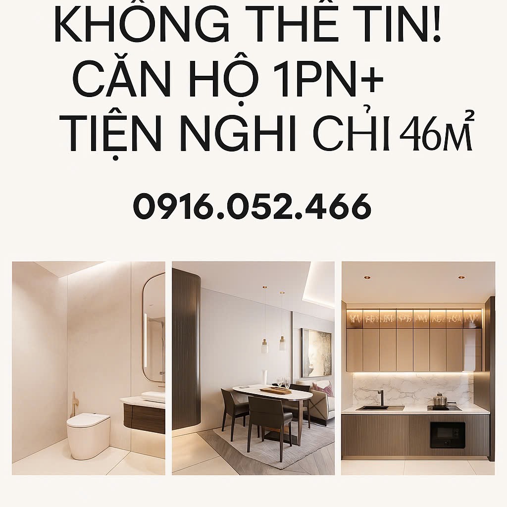 Chỉ với hơn 2 tỷ, bạn đã sở hữu căn hộ biển pháp lý lâu dài – tiềm năng tăng giá cao . 1PN+ 49m²: 2