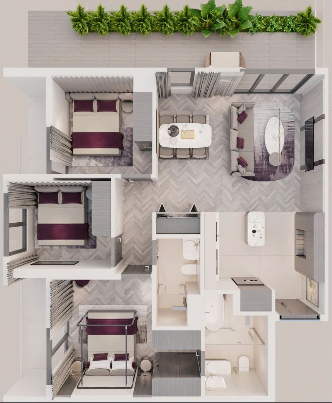 Căn hộ 3PN 71.4m² – đón đầu trung tâm mới của Quảng Bình – Quảng Trị. Vị trí chiến lược – kết nối 4