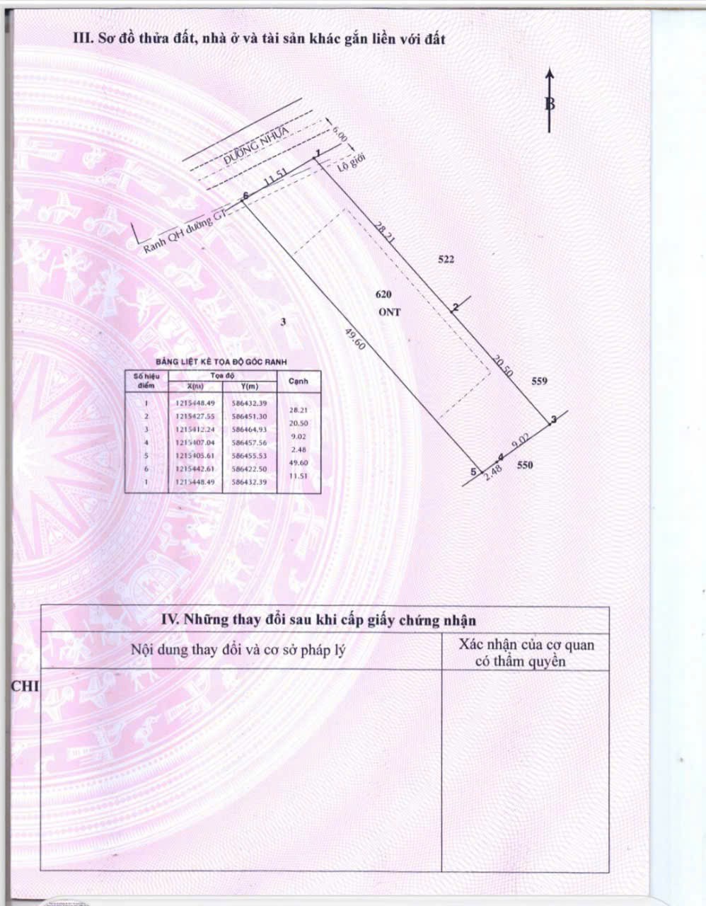 560m2 đất mặt tiền đường Nguyễn Thị Ni, xã Tân Thạnh Tây giá 4,1 tỷ 3