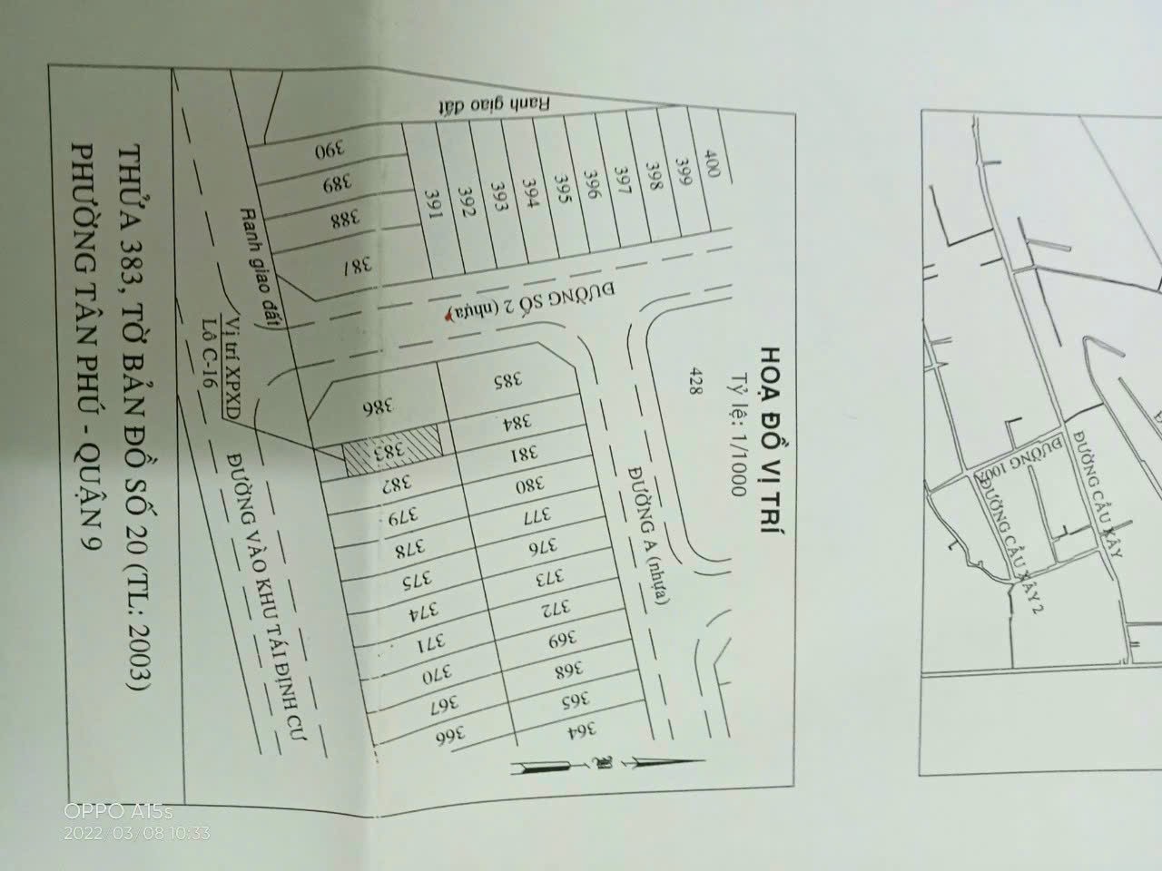 Cần bán Đất Phường Tân Phú, Quận 9, Diện tích 105m², Giá 6.4 Tỷ 2