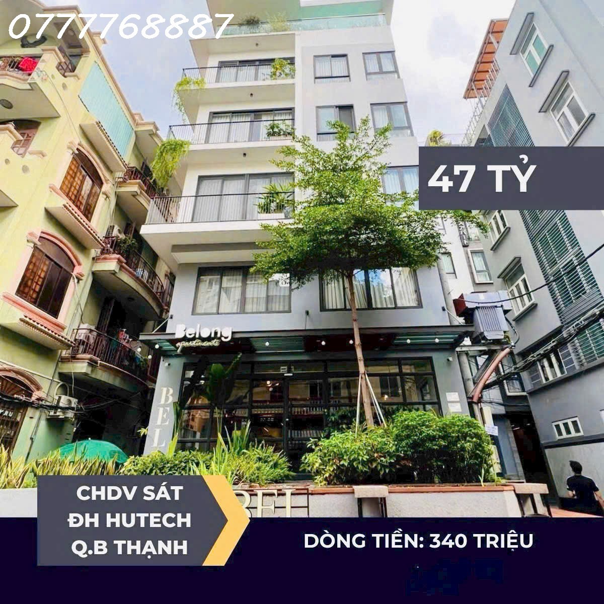 SIÊU PHẨM CHDV 7 TẦNG - 70 PHÒNG – SÁT ĐH HUTECH – BÌNH THẠNH