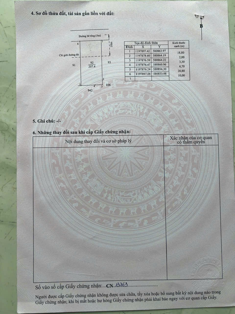 207m2 thổ cư ấp 3 xã Đức Hòa Đông giá 2,6 tỷ 3