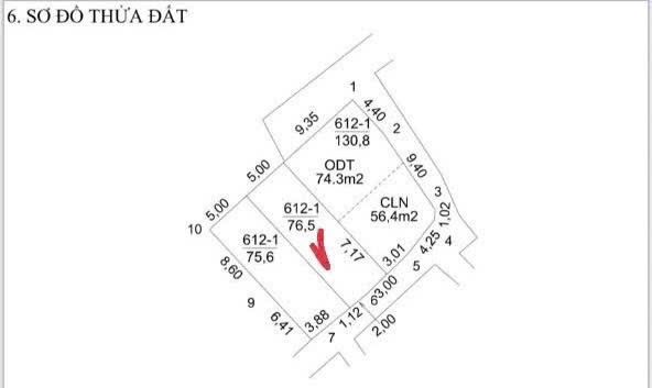 Bán 76m đất tổ 2, TT Chi Đông, Mê Linh. Trung tâm thị trấn, 2 mặt thoáng trước – sau