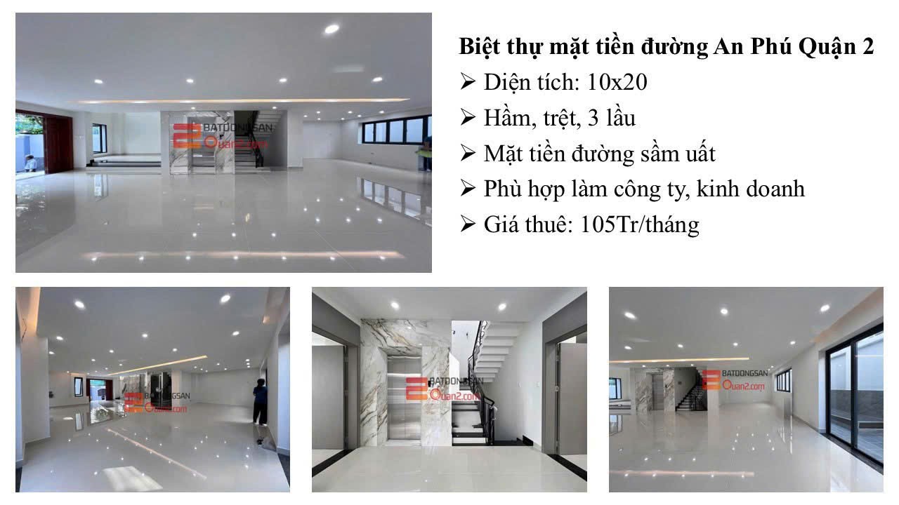 Cho thuê Nhà mặt tiền Phường An Phú, Quận 2, Diện tích 170m², Giá 80 Triệu/tháng 3