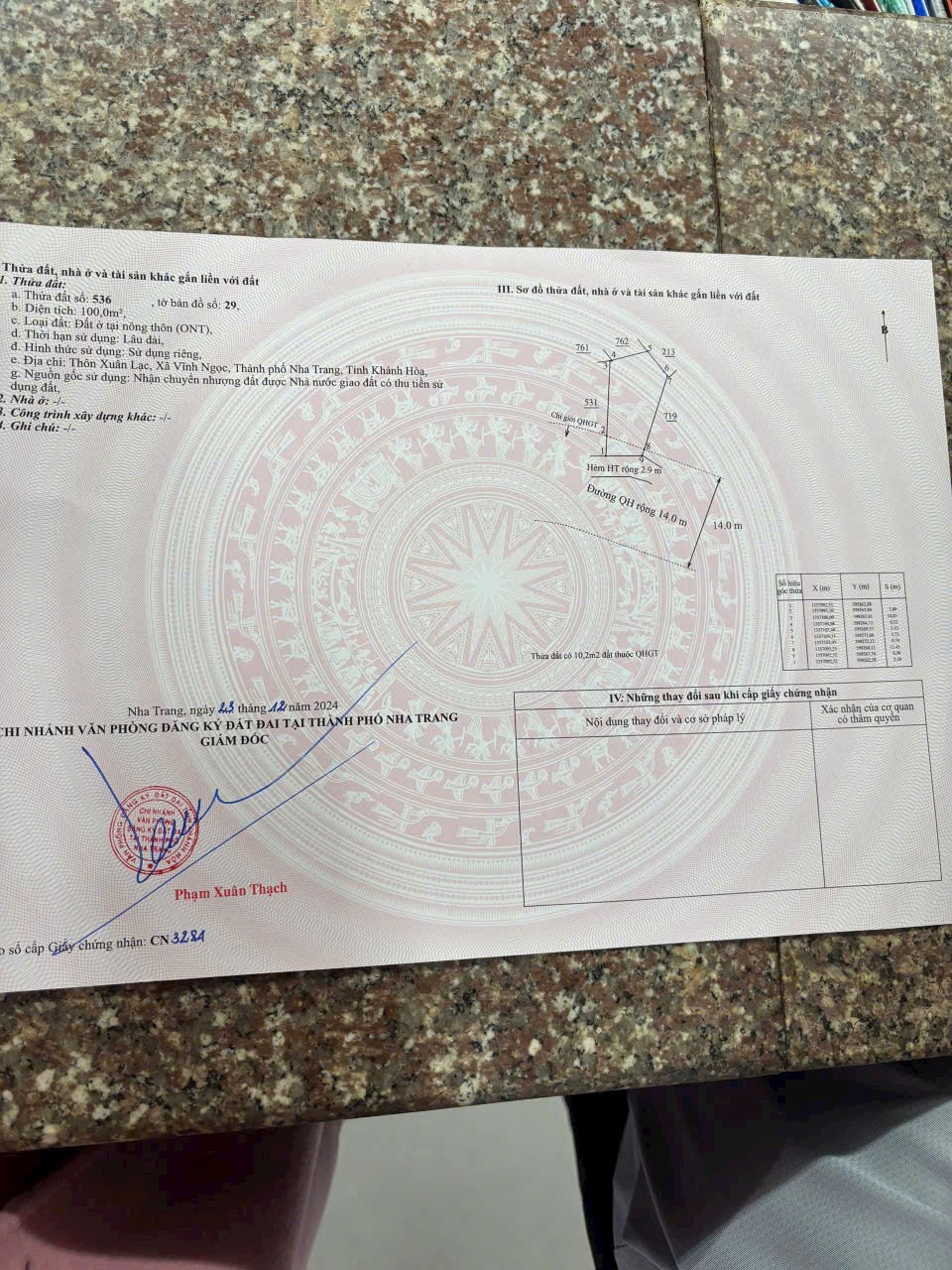 Bán đất tại Vĩnh Ngọc, Nha Trang (gần nhà hàng Đồng Xanh) - Đất đẹp nở hậu, cách đường xuân lạc 2