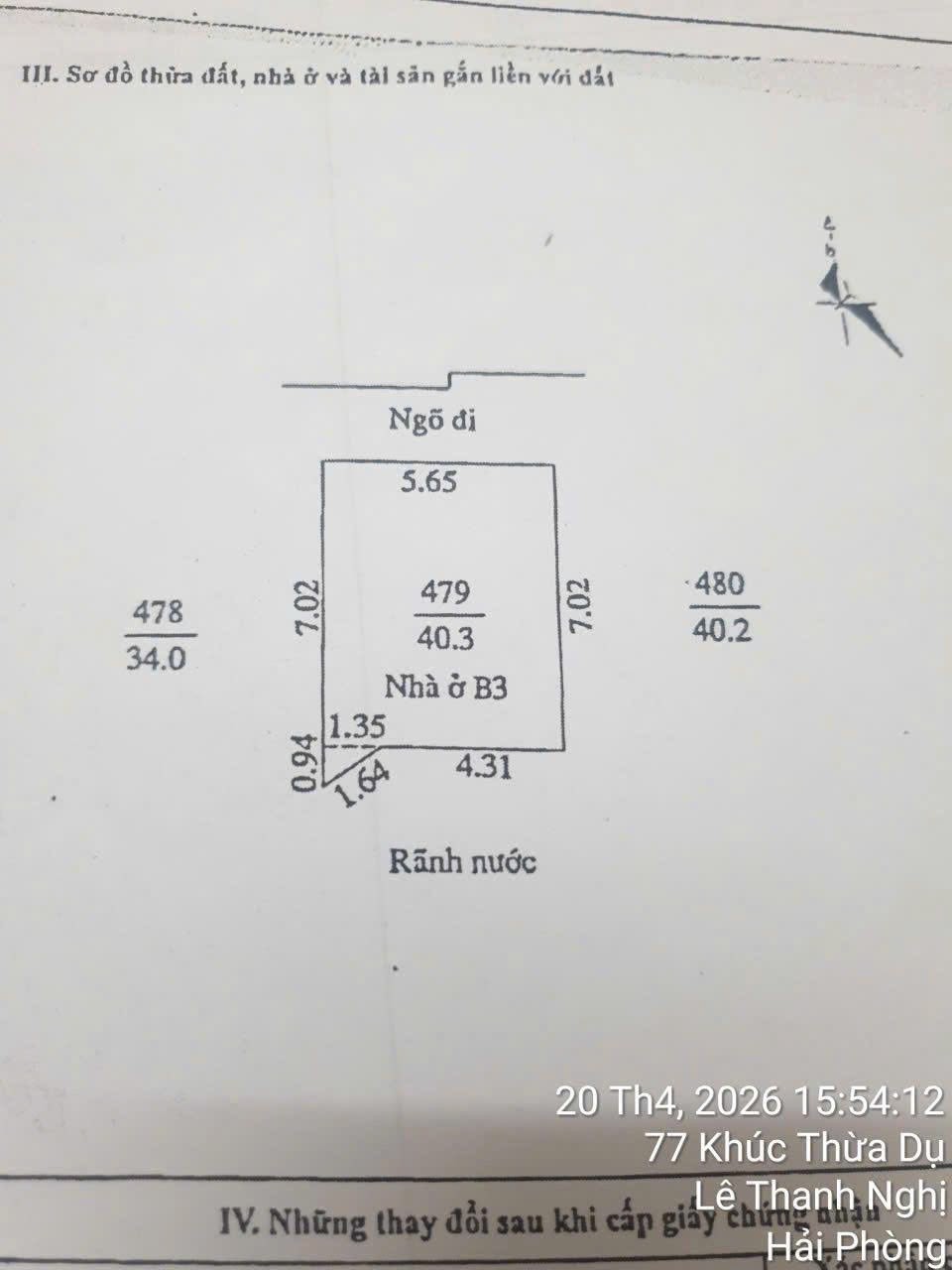 Bán nhà 3 tầng ngõ đường Nguyễn Văn Linh, ph Thanh Bình, TP HD, 40.3m2, mt 5.65m, 3 ngủ 5