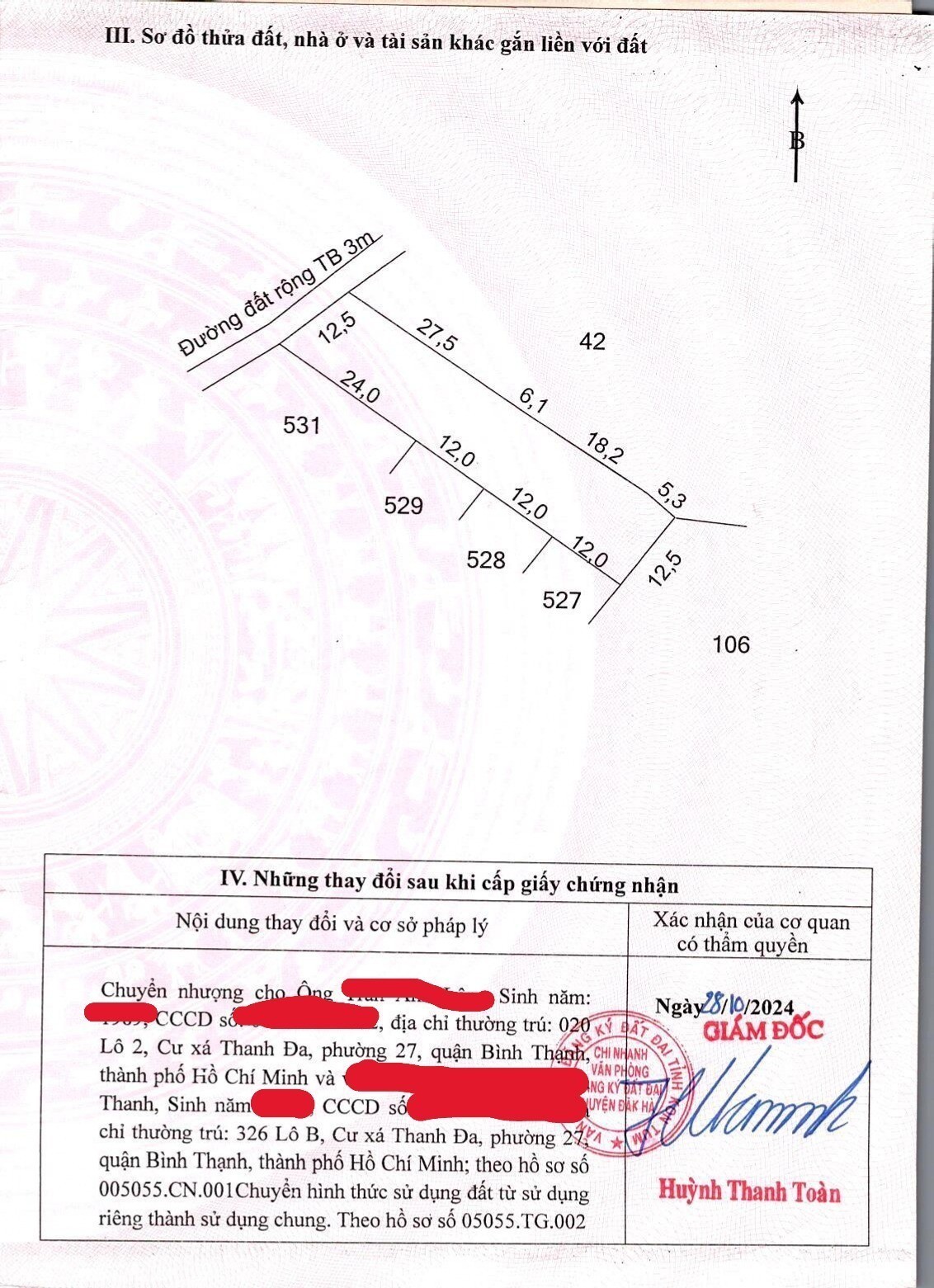 Lô đất siêu đẹp, ngay tại xã Đăk Mar 3