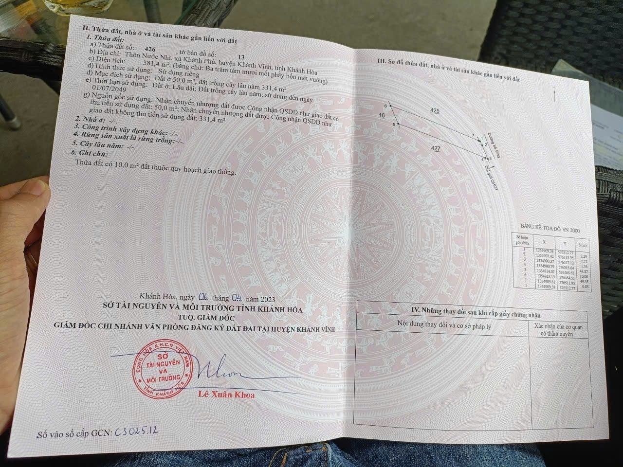 Bán đất Khánh Phú giá rẻ ngay ngã 3 Nước Nhĩ gần khu công nghiệp Sông Cầu 8