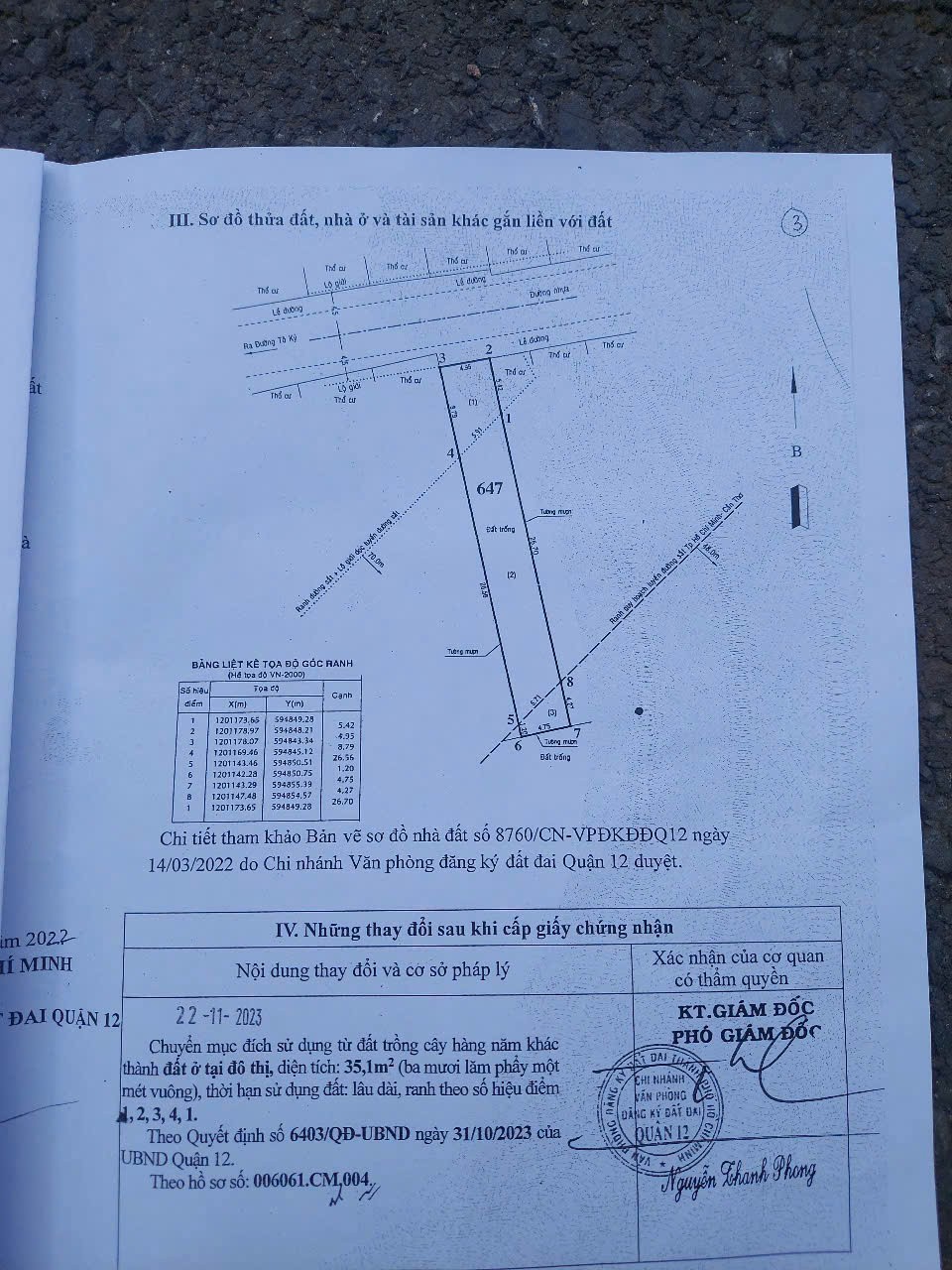 BÁN ĐẤT TÔ KÝ Q12 – 5x38 – ĐƯỜNG 10M – GẦN CHỢ TÂN CHÁNH HIỆP – GIÁ CHỈ 4.5 TỶ 5