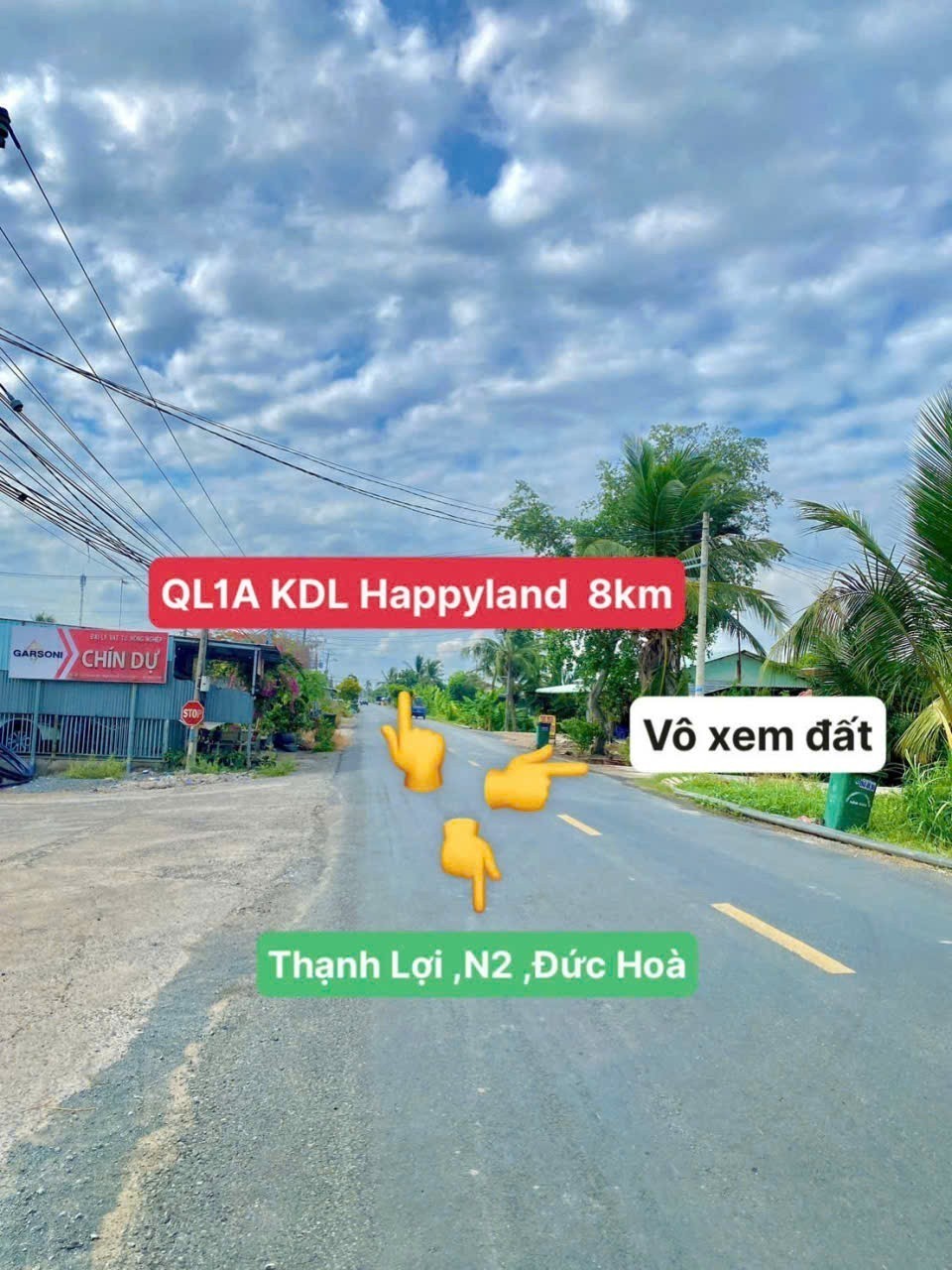 Bán 3 lô đất vườn liền kề đường oto đá xanh xã Bình Đức dt 843m2 giá 1,099 tỷ / lô 4