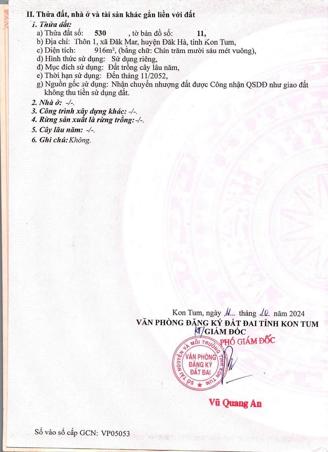 Tôi đang cần bán lô đất tại xã Đăk Mar, vị trí cực đẹp cho anh chị nào muốn mua để dành hoặc kinh 4