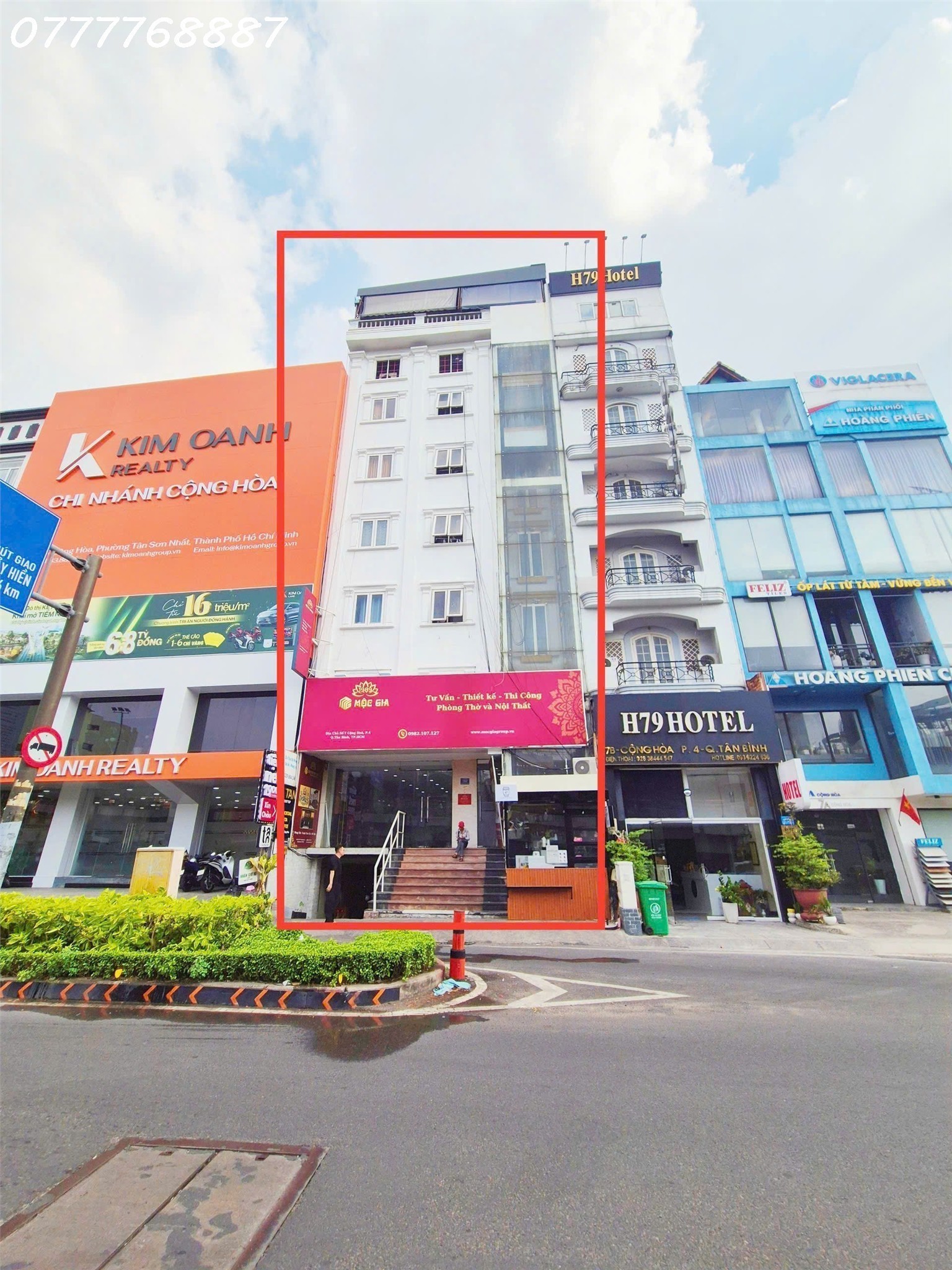 Bán tòa nhà 7 Cộng Hòa Q TB, KD, CHDV hầm 8 tầng - 2800m2 sàn
