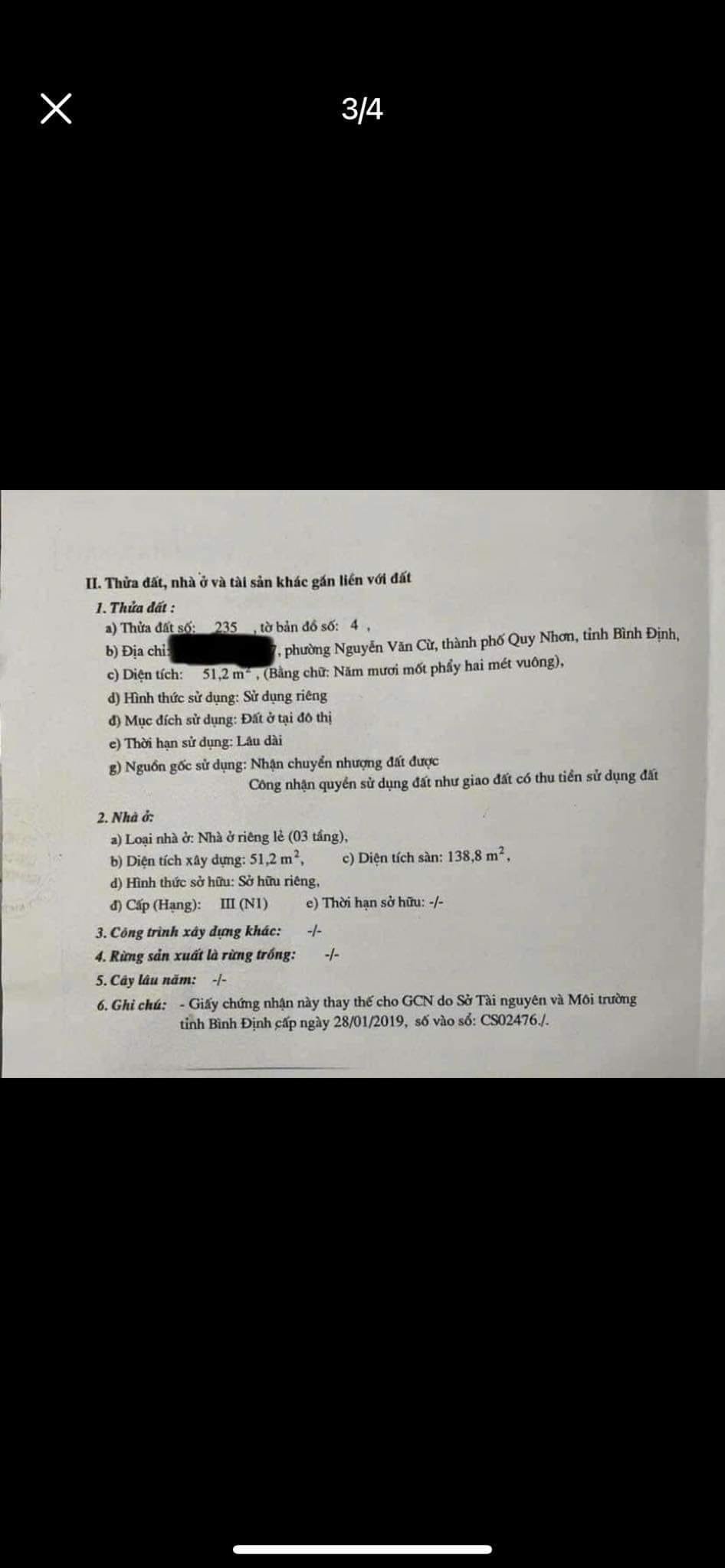 Cần bán Nhà ở, nhà cấp 4, nhà hẻm đường Nguyễn Thái Học, Phường Nguyễn Văn Cừ, Diện tích 52m², Giá 3.3 Tỷ 2