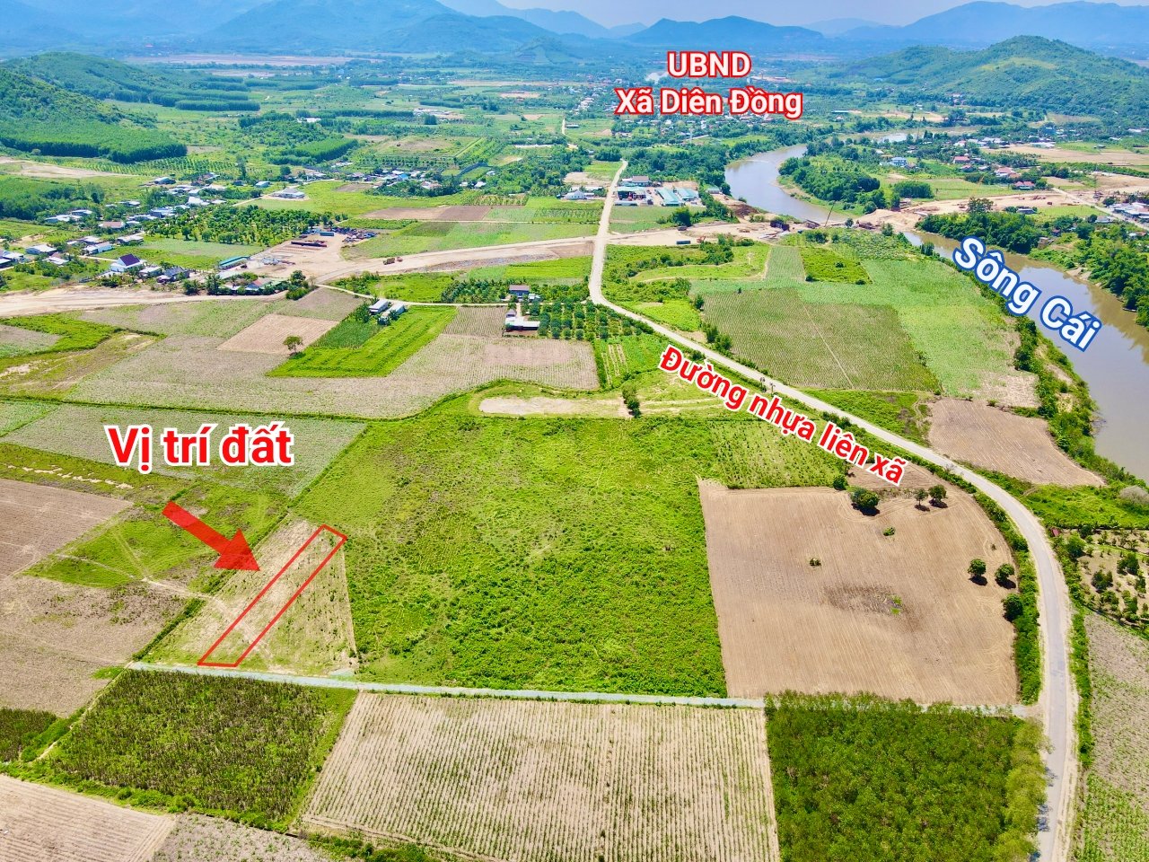 Bán đất vườn Diên Đồng giá rẻ gần trục đường nhựa liên xã 3