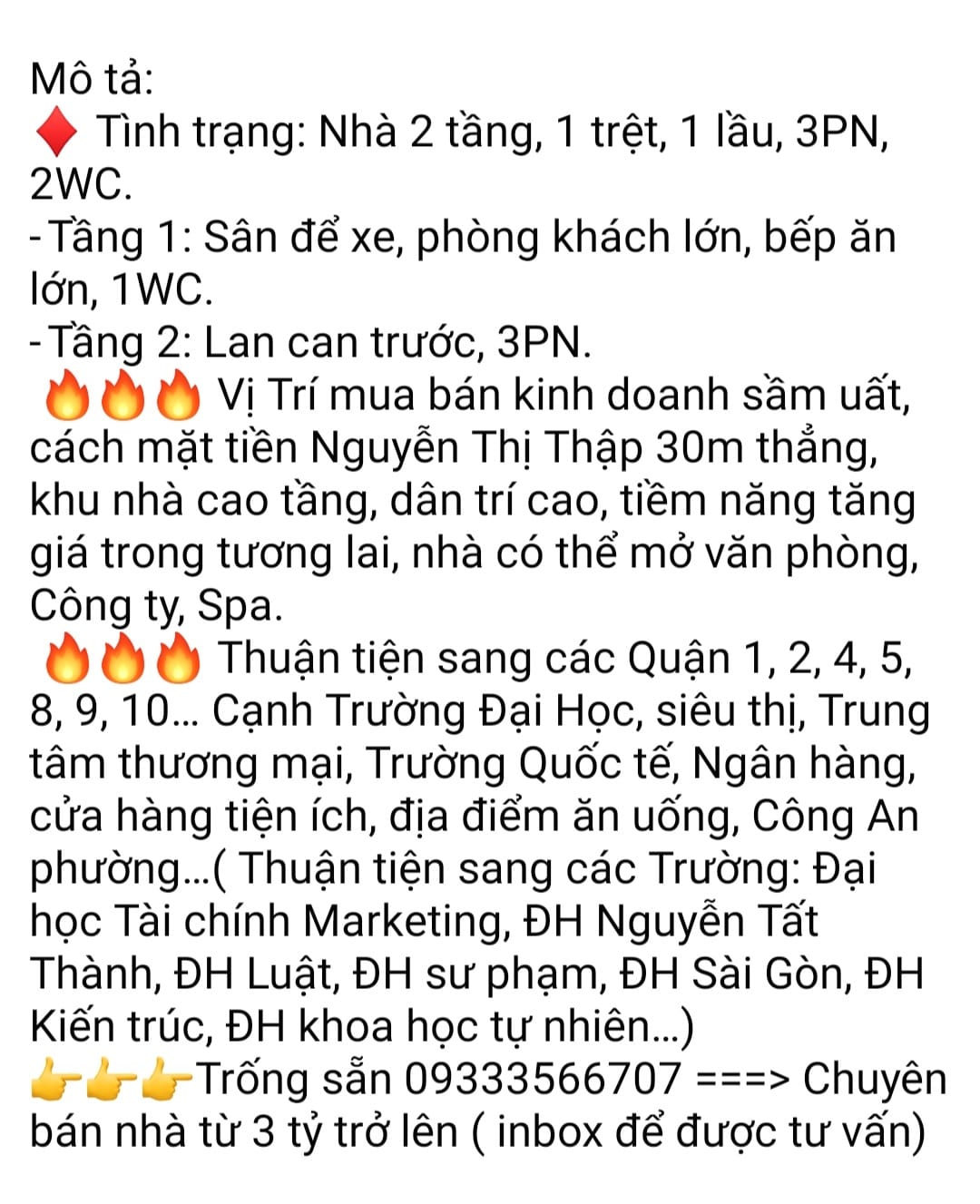 BÁN NHÀ HXH, SÁT MẶT TIỀN, Đ. NGUYỄN THỊ THẬP, QUẬN 7, GIÁ TỐT NHẤT: 3 TỶ 980 2