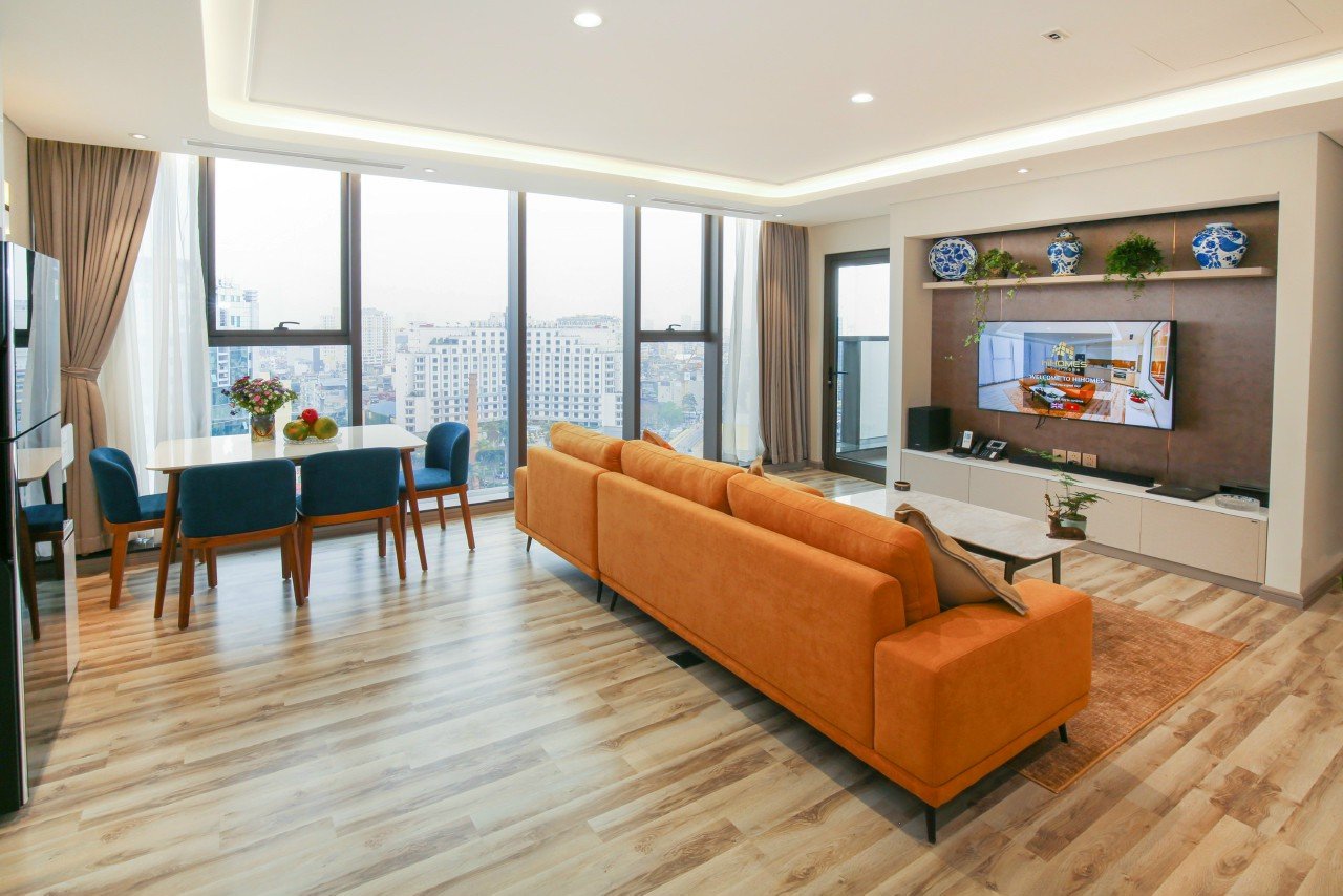 Cho thuê căn hộ ở Hong Kong Tower, 120m2 3PN đủ đồ, giá 26tr/tháng. LH 0327582785