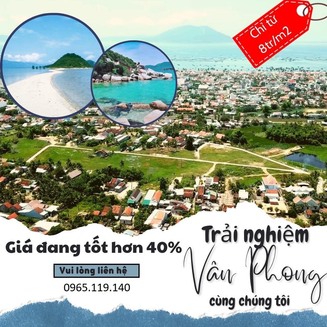 Bán đất nền 100% thổ cư trung tâm KKT Bắc Vân Phong 5