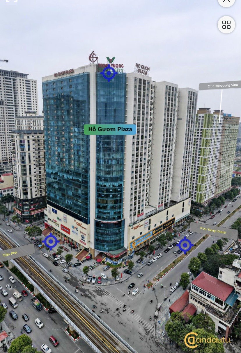 Bán Căn Góc 105m2X3PN Chung Cư HỒ GƯƠM PLAZA 102 TRẦN PHÚ- Full Đồ- Nhỉnh 3 tỷ 1