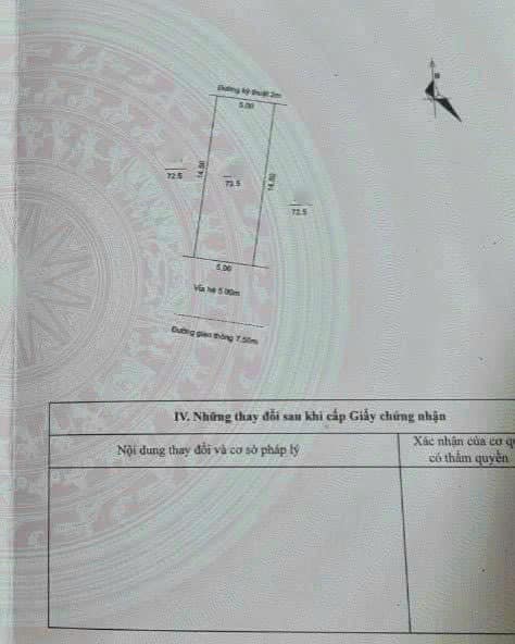 Bán đất KDC Trần Hưng Đạo, TP Hải Dương, 72.5m2, mt 5m, hướng nam nhìn sang chung cư 3