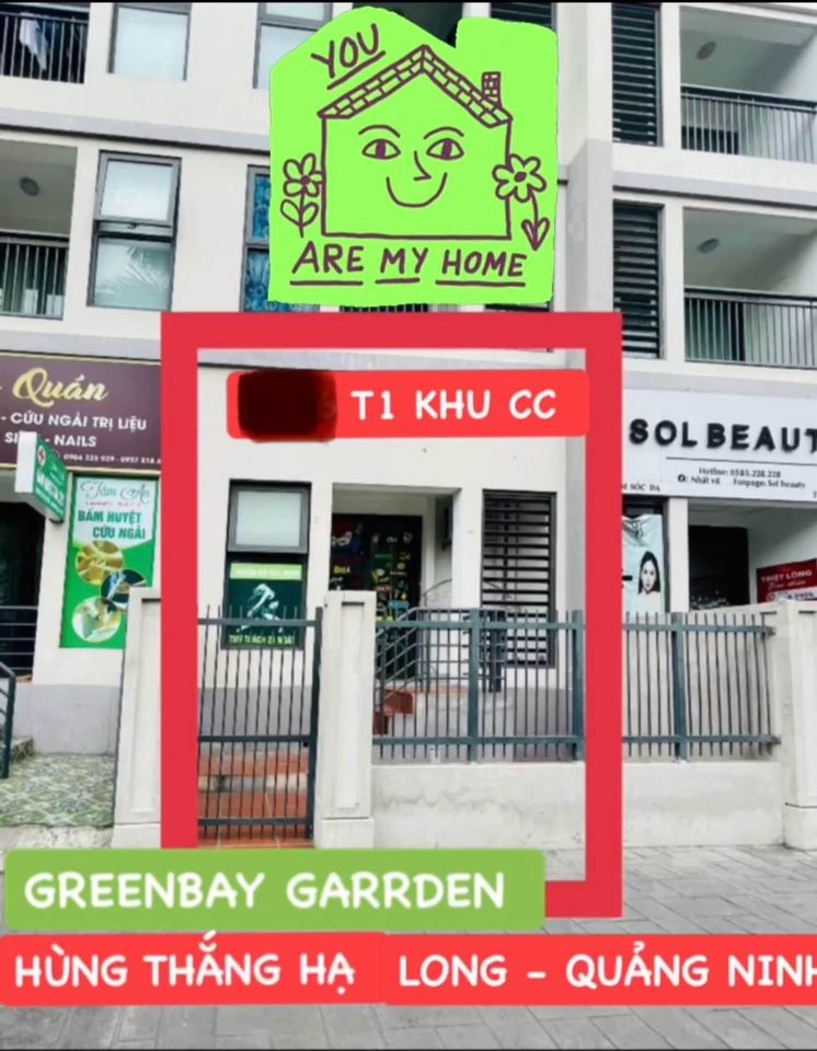 Chính chủ bán căn Shop Khối đế Tầng 1 toà chung cư greenbay garden 30 tầng, Hùng Thắng, Hạ Long