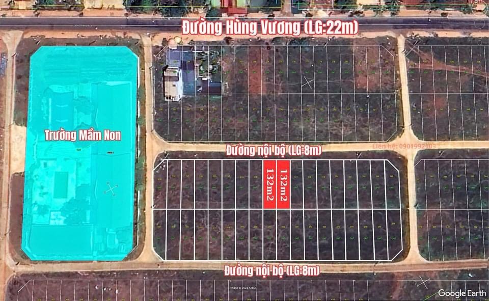 Nhà mình cần bán lô đất cạnh trường mầm non Khu dân cư Phú Lộc Krông Năng 4