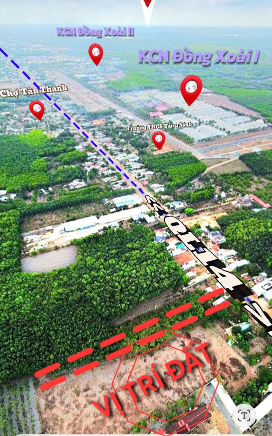 Cần bán Đất đường Quốc lộ 14, Xã Tân Thành, Diện tích 250m², Giá 700 Triệu 24