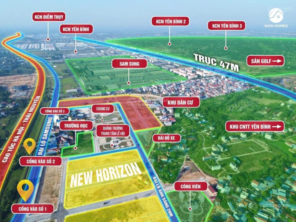 Cơ hội sở hữu Đất Nền vị trí đẹp ngay giáp KCN Sam Sung Thái Nguyên.Chỉ 26tr/m2 3