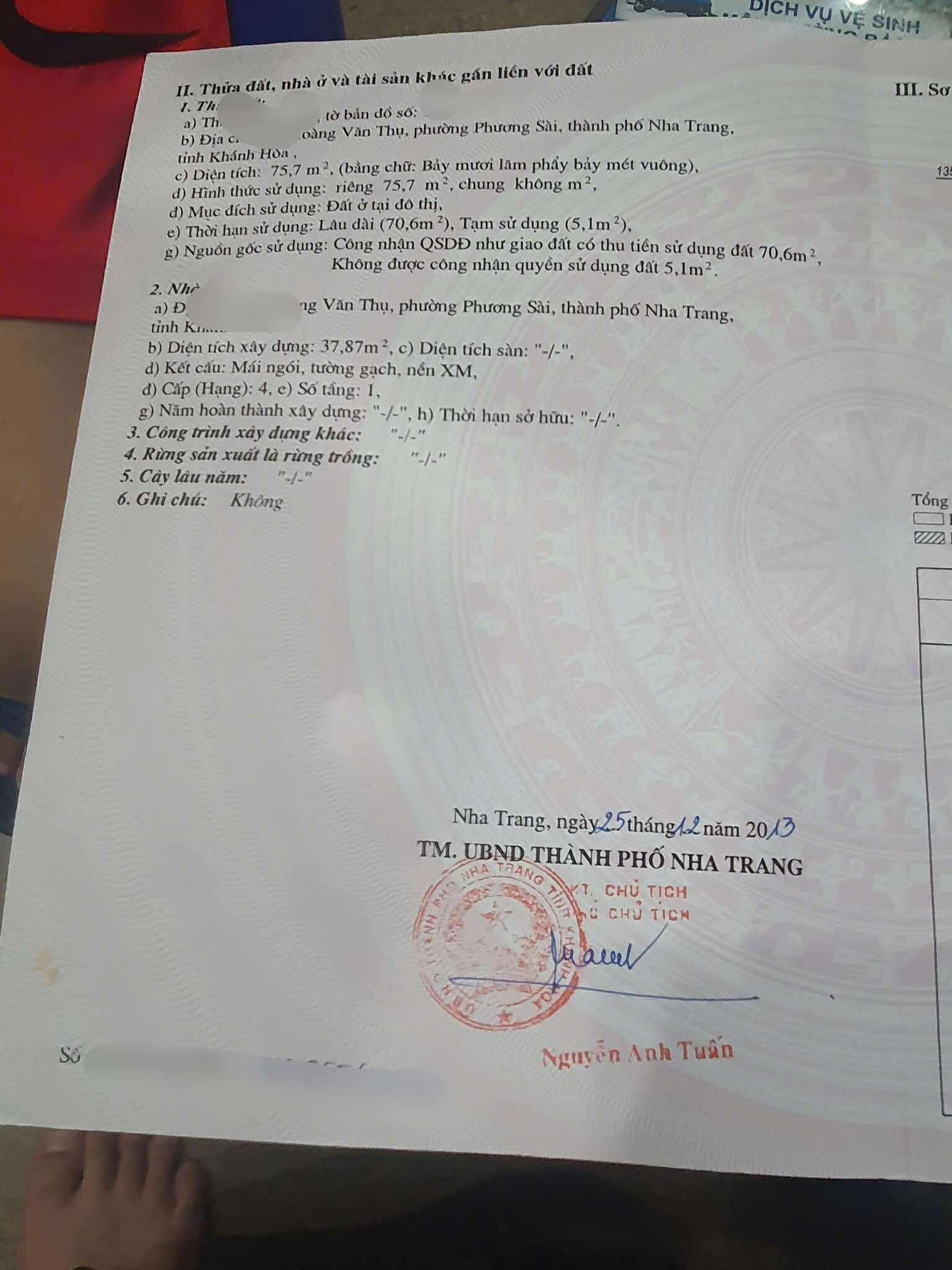 HÀNG HOT BÁN NHÀ TTTP 2 TẦNG MẶT TIỀN HOÀNG VĂN THỤ ĐOẠN HAI CHIỀU PHƯƠNG SÀI 3