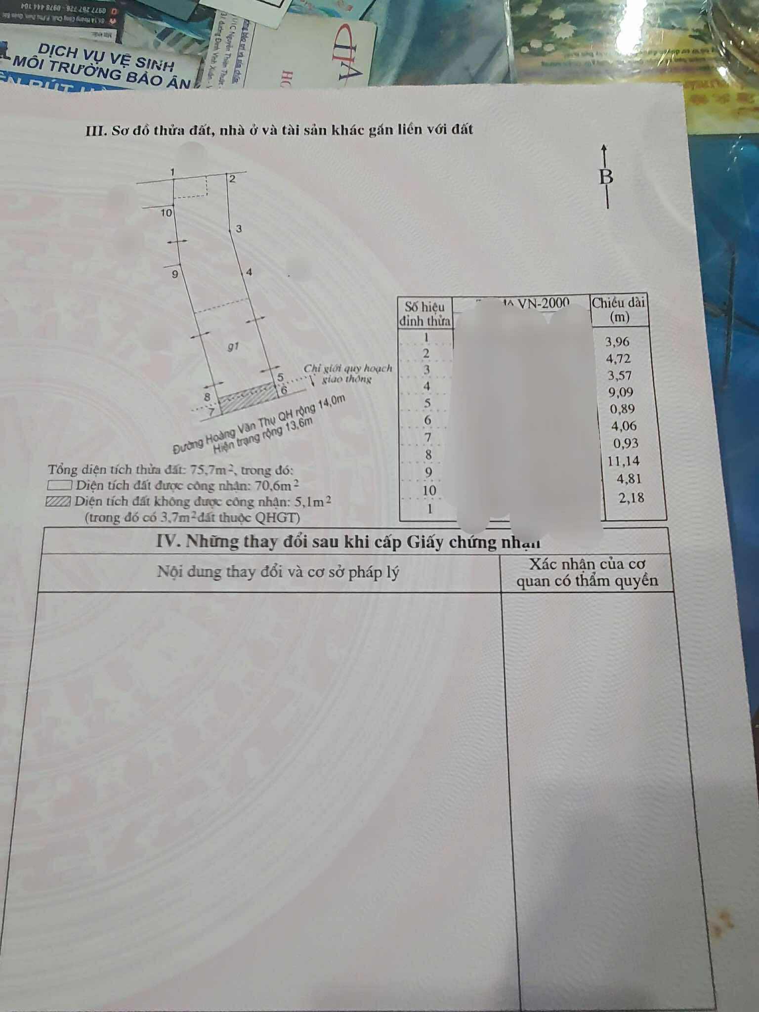HÀNG HOT BÁN NHÀ TTTP 2 TẦNG MẶT TIỀN HOÀNG VĂN THỤ ĐOẠN HAI CHIỀU PHƯƠNG SÀI 4