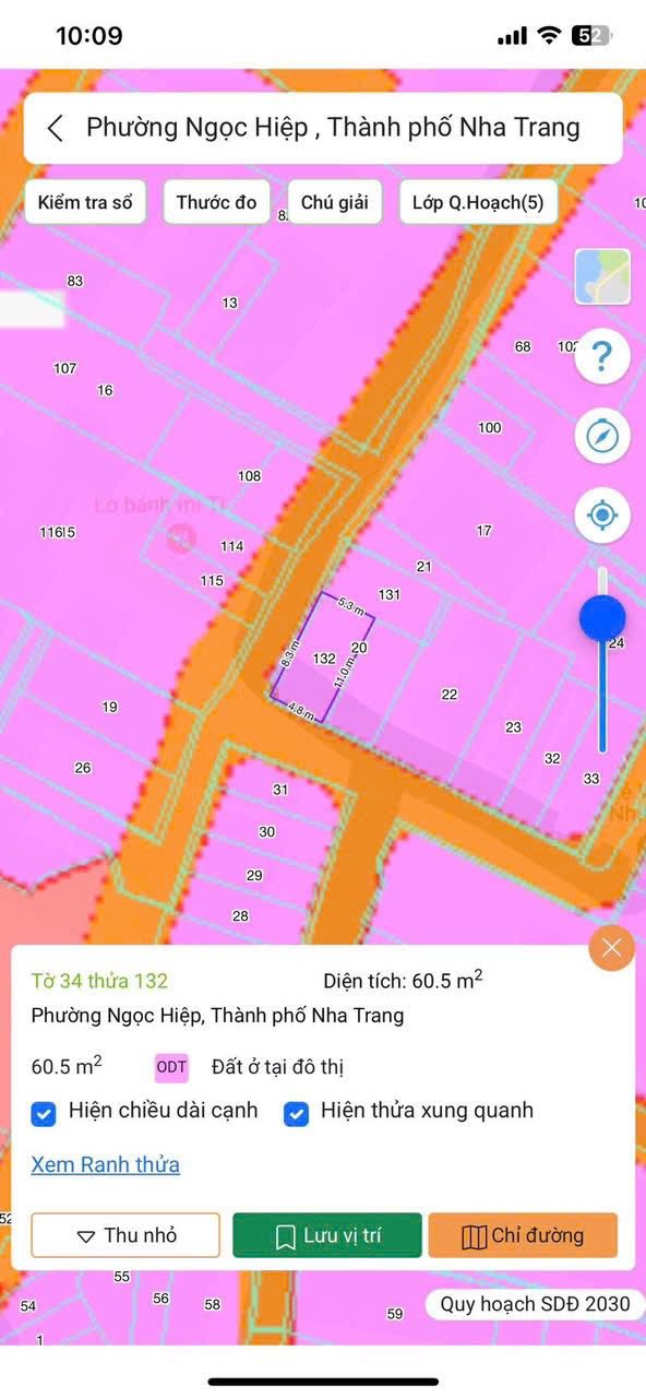 Bán đất Lô Góc 2 Mặt Tiền hẻm oto Lương Định Của, Ngọc Hiệp 2