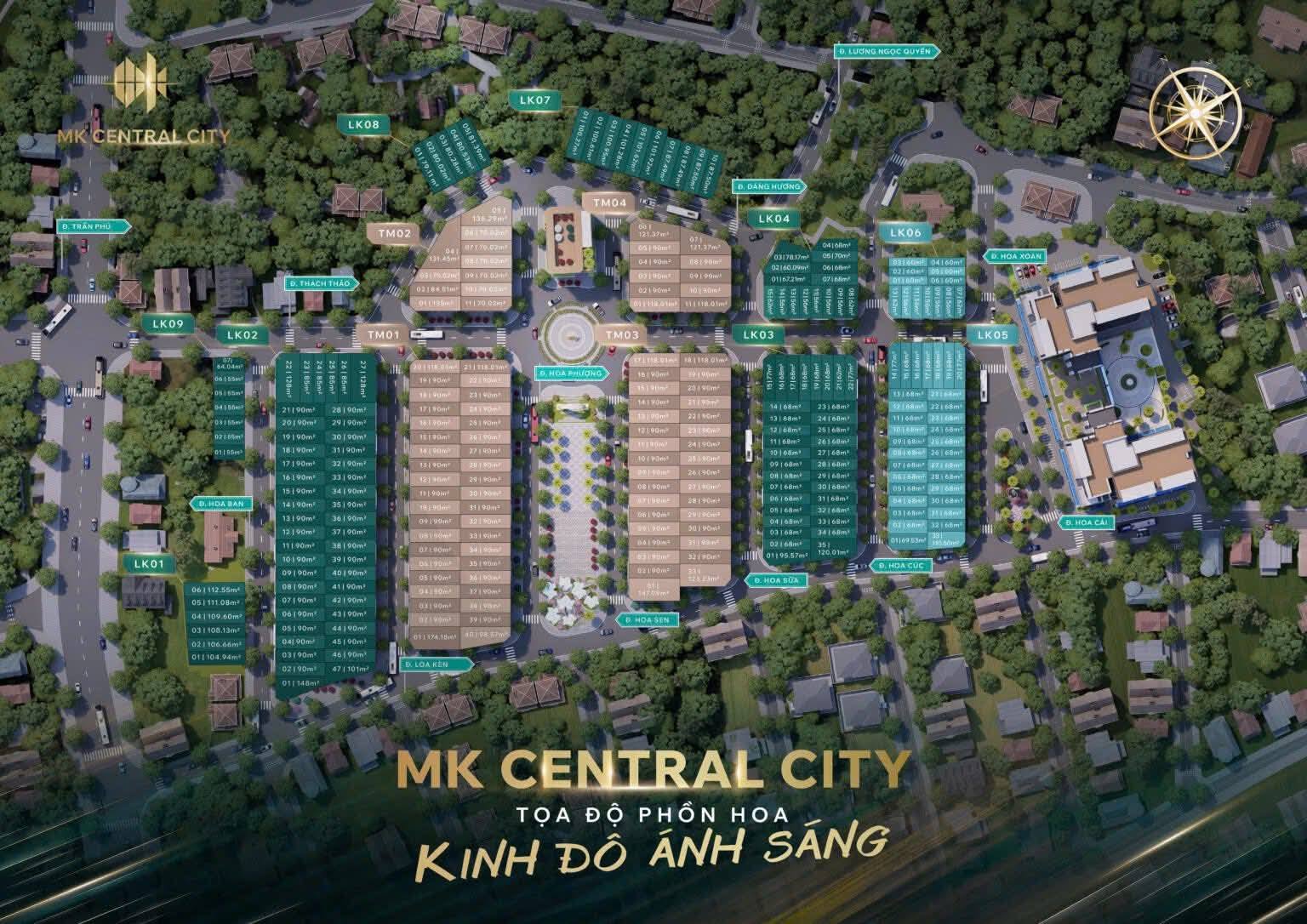 ưu đãi có hạn 10 suất ck tốt mở bán đất nền KĐT Phủ Hà Mk central city kế chung cư 16 tầng 4