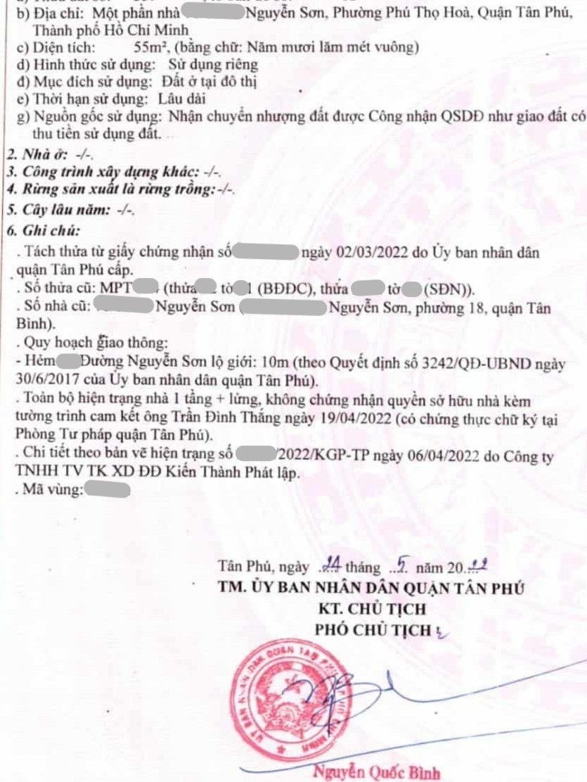 55m2 NGUYỄN SƠN, HXH 5M, 5X11, 4TY2