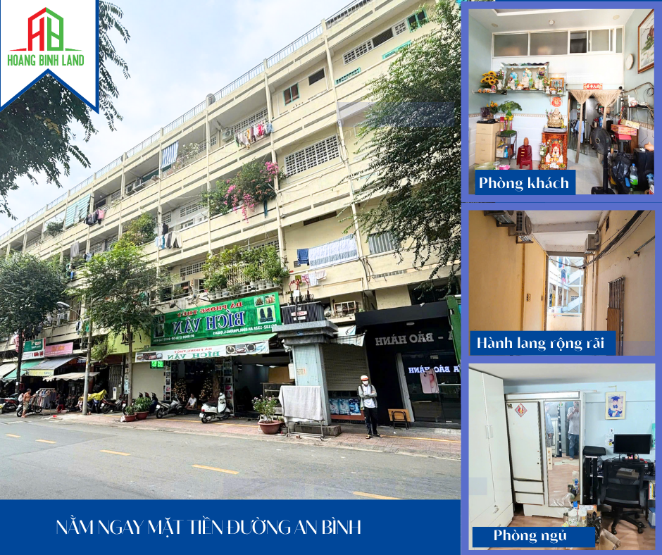 Cần bán Căn hộ chung cư đường An Bình, Phường 5, Diện tích 72m², Giá 2.400.000.000 Tỷ