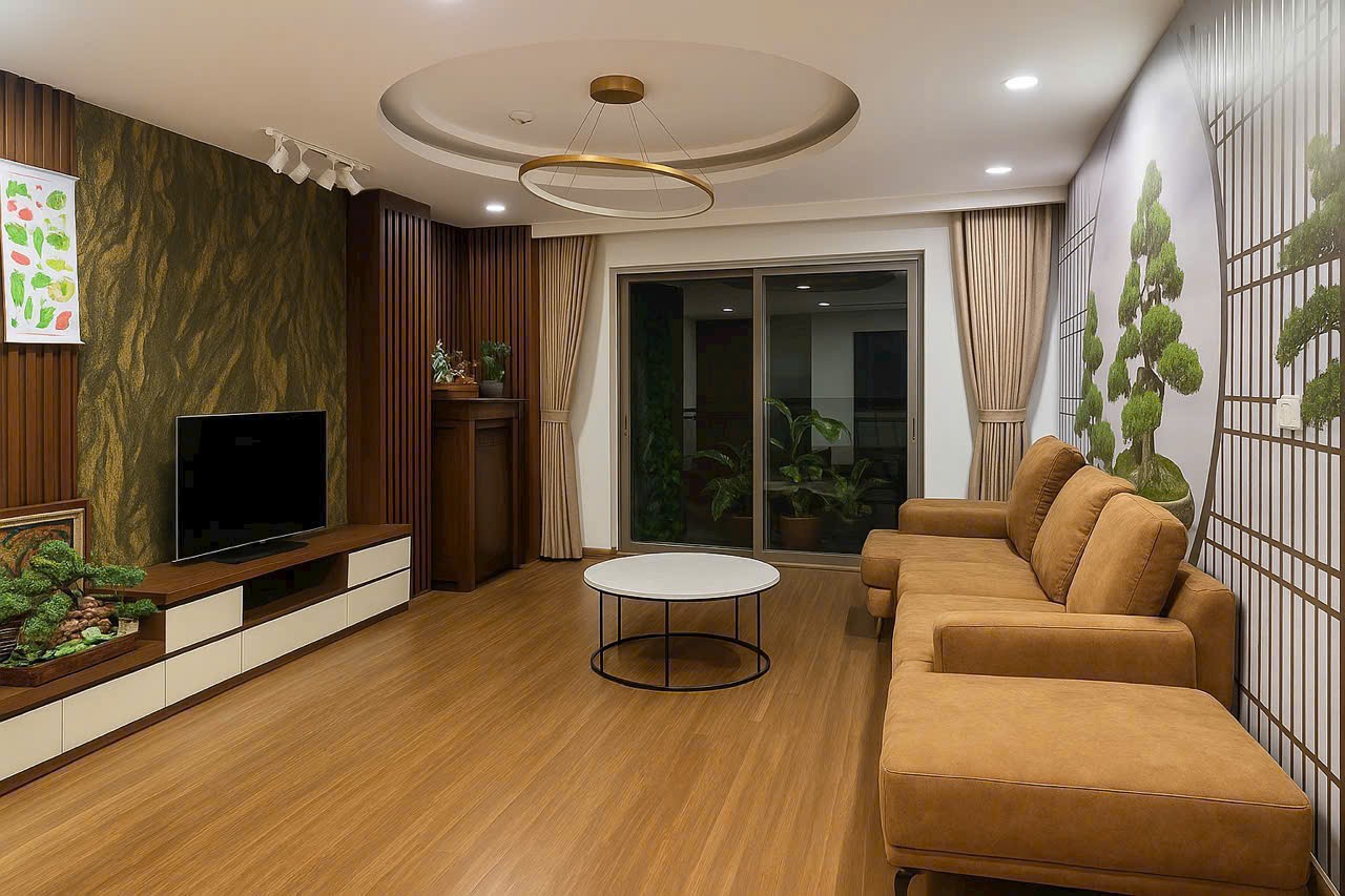 Căn góc trung tầng R1 Goldmark City. 3 phòng ngủ kèm bao nội thất. 2