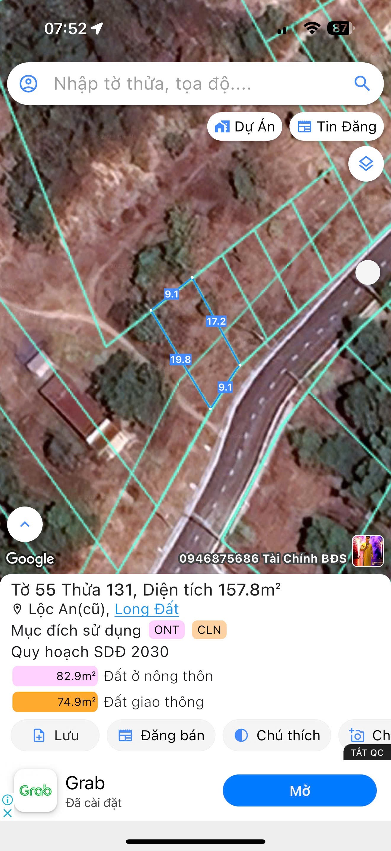Cần bán Đất Đất Đỏ, Bà Rịa Vũng Tàu, Diện tích 157m², Giá Thương lượng