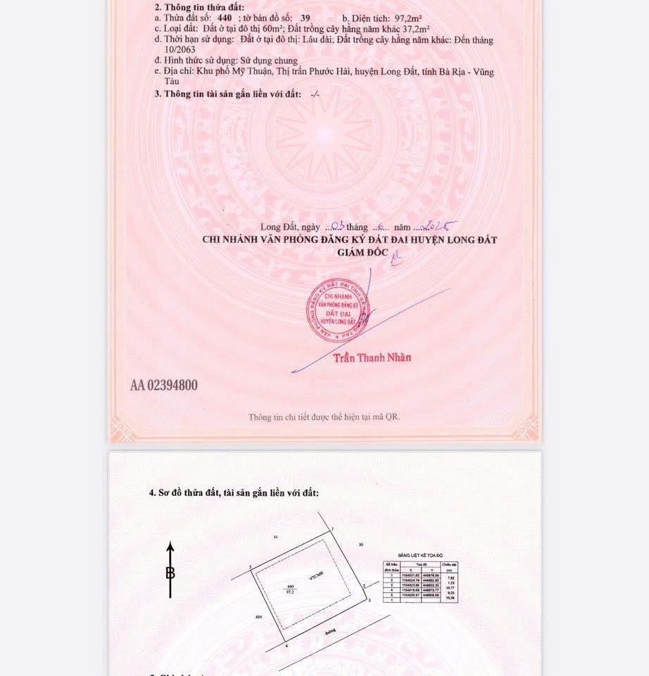 Cần bán Đất Đất Đỏ, Bà Rịa Vũng Tàu, Diện tích 903m², Giá Thương lượng 2