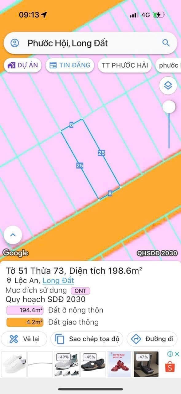 Cần bán Đất Đất Đỏ, Bà Rịa Vũng Tàu, Diện tích 200m², Giá 7.000.000 Triệu/m² 2