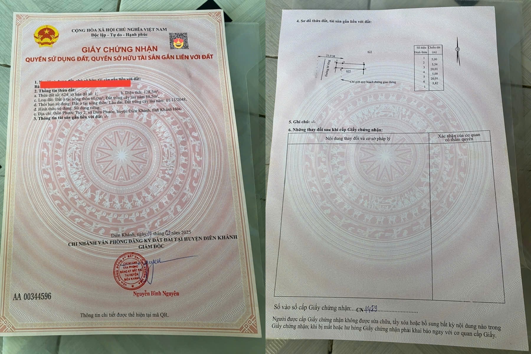 Bán đất Diên Phước mặt đường bê tông rộng 10m QH 23m gần sông Cái mát mẻ 8