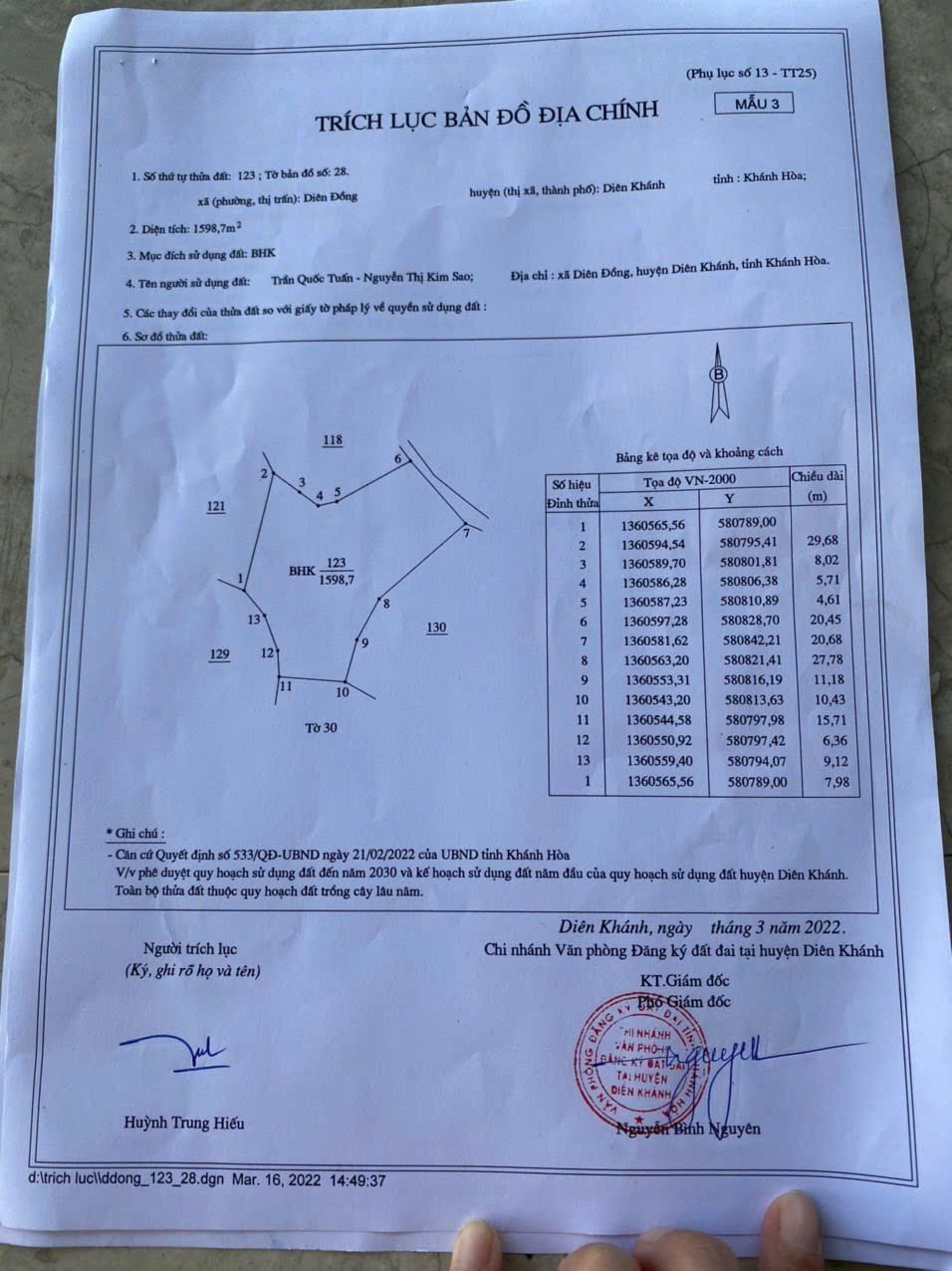 Bán căn nhà vườn Diên Đồng trong khu dân cư đông đúc - đường thông ngay sau lưng nhà văn hoá thôn 22