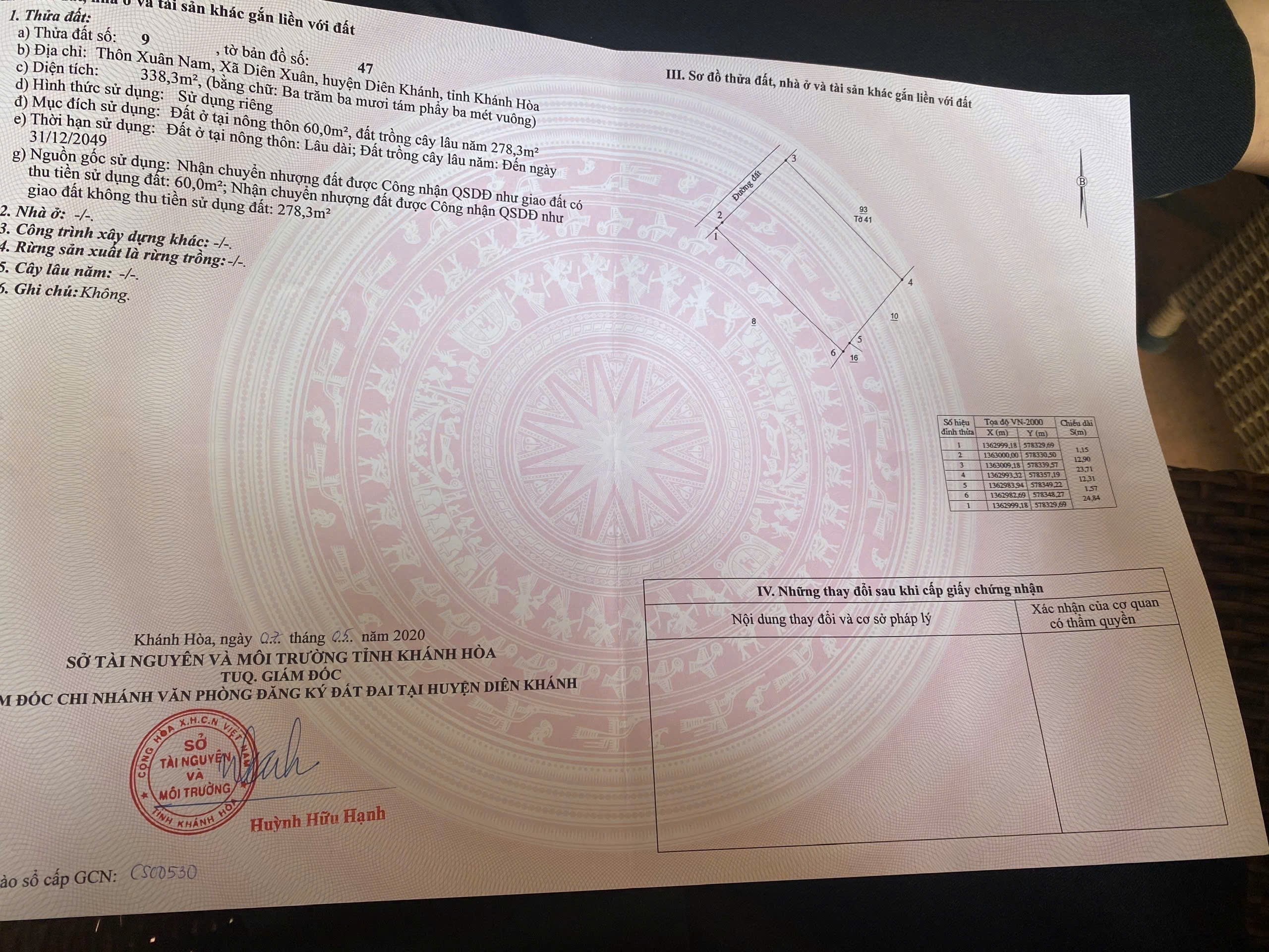 Bán đất Diên Xuân giá rẻ ngay trung tâm khu bàn cờ dân cư thôn Xuân Nam 10