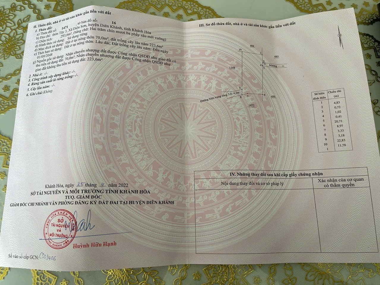 Bán đất Diên Sơn giá rẻ có thổ cư rộng rãi xây nhà vườn sát bên Đồng Khởi 6