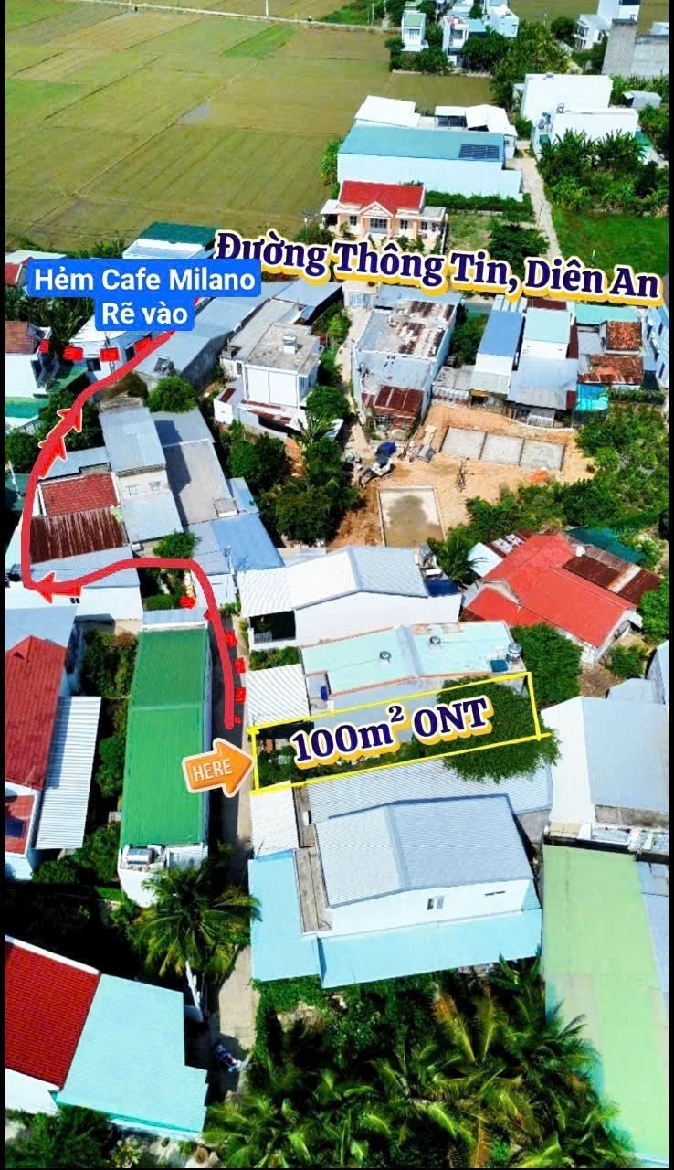 Bán đất Diên An hẻm đường Thông Tin sát bên 23/10 7