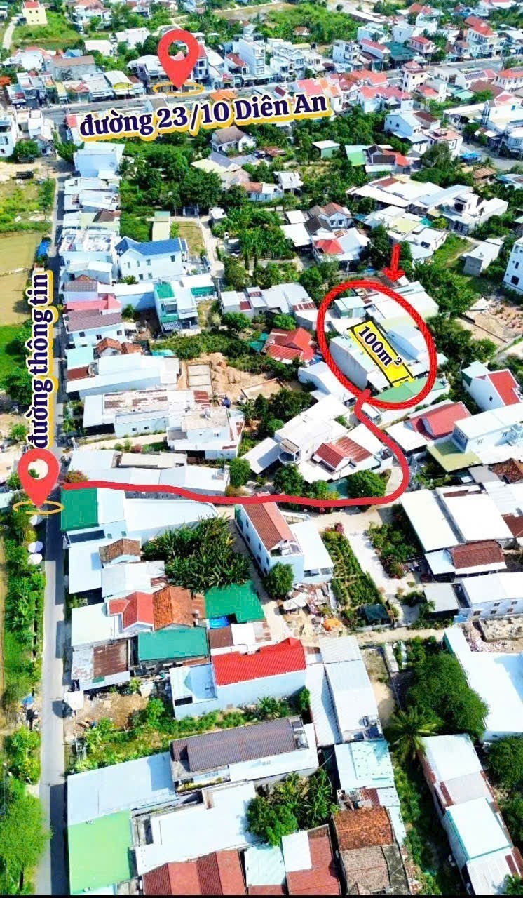 Bán đất Diên An hẻm đường Thông Tin sát bên 23/10 8